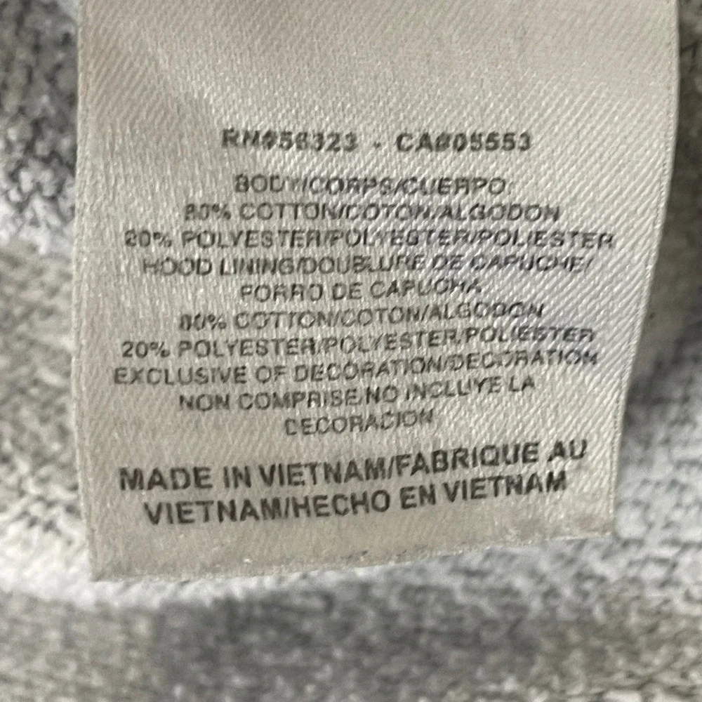 Nike Villanova Wildcats Hoodie Mens L Gray Pullover Sweatshirt Center Swooshar